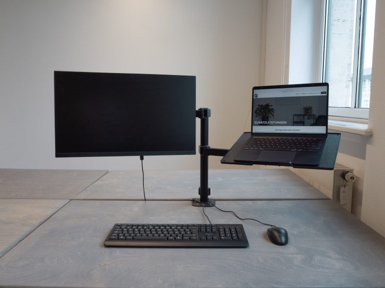 Notebook holder including screen